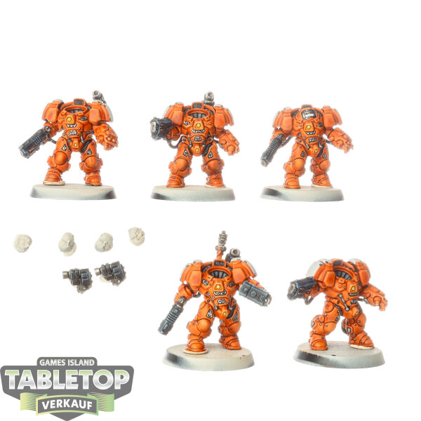 Leagues of Votann - 5x Einhyr Hearthguard - teilweise bemalt