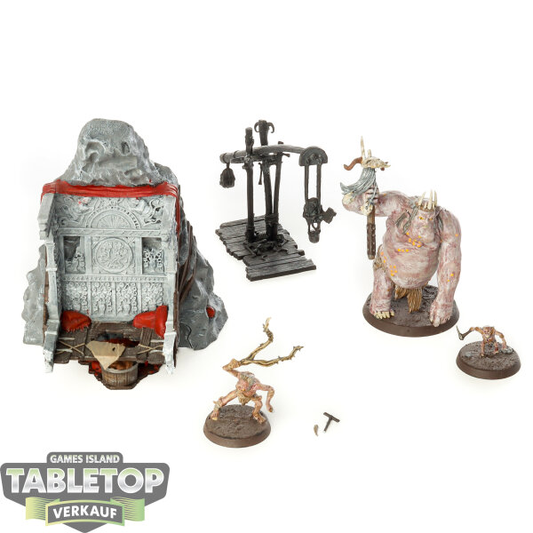 Der Hobbit Figuren - Böse - The Goblin King & Retinue - teilweise bemalt