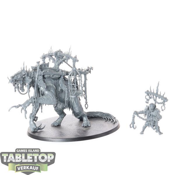 Orruk Warclans - Snatchaboss on Sludgeraker Beast - unbemalt