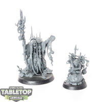 Orruk Warclans - Swampcalla Shaman with Pot-grot - unbemalt