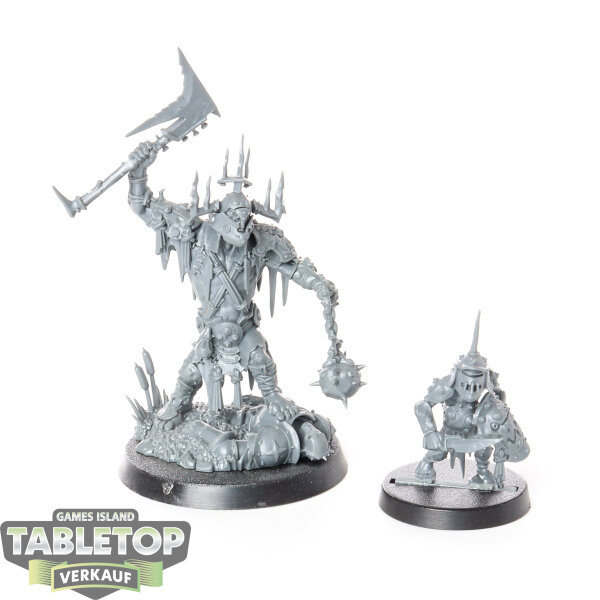 Orruk Warclans - Killaboss with Stab-grot - unbemalt