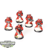 Blood Angels - 5x Tactical Squad - bemalt