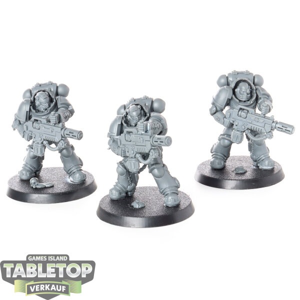 Space Marines - 3x Primaris Eradicators - unbemalt
