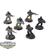 Astra Militarum - 6x Special Weapons Team - teilweise bemalt