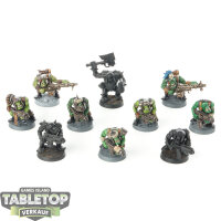 Orks - 10x Ork Boyz (Klassisch) - teilweise bemalt