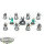 Aeldari - 11x Guardian Defenders - teilweise bemalt