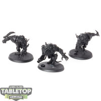 Skaven - 3x Rat Ogors - grundiert