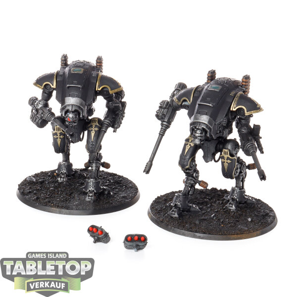 Imperial Knights - 2x Armiger Helverins - teilweise bemalt