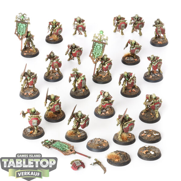 Ossiarch Bonereapers - 20x Mortek Guard - bemalt