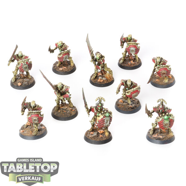 Ossiarch Bonereapers - 10x Mortek Guard - bemalt