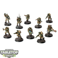 Astra Militarum - 10 Cadian Shock Troops - gut bemalt