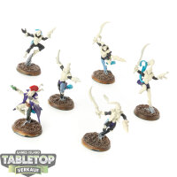 Aeldari - 6x Harlequin Troupe - teilweise bemalt
