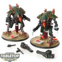 Death Guard - 2x War Dogs - teilweise bemalt
