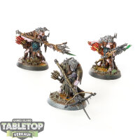 Orruk Warclans - 3x Man-Skewer Boltboyz - bemalt