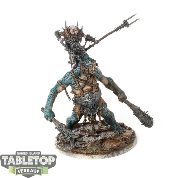 Orruk Warclans - Breaka-boss on Mirebrute Troggoth - bemalt