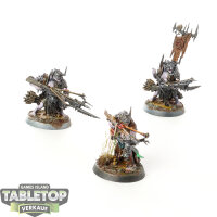 Orruk Warclans - 3x Man-Skewer Boltboyz - bemalt