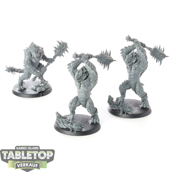 Seraphon - 3x Kroxigor - unbemalt