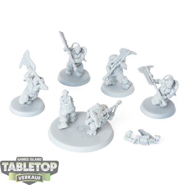 Leagues of Votann - 5x Cthonian Beserks - grundiert