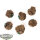 Bases - 5x Temple Bases, Round 25mm - teilweise bemalt
