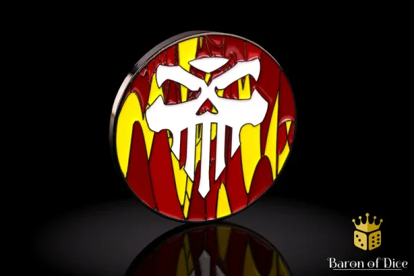 Baron of Dice – Maßband für Tabletop | Coin-kompatibel - Fires of Hell