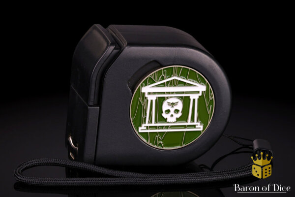 Baron of Dice – Wargaming Tape Measure | Coin Compatible - Military Gate - Green