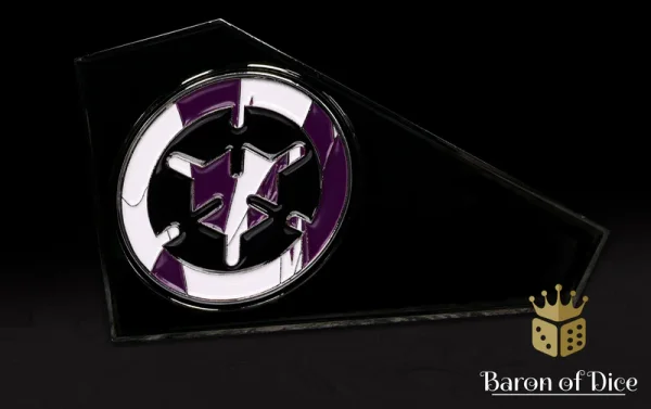 Baron of Dice – 3" Metal Wargaming Movement Gauge | Coin Compatible - Aleph