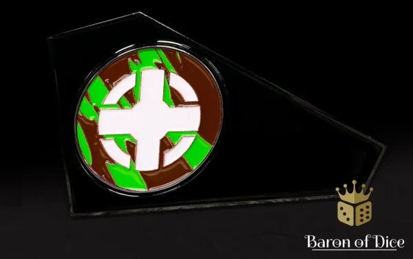 Baron of Dice – 3" Metal Wargaming Movement Gauge | Coin Compatible - Ariadna