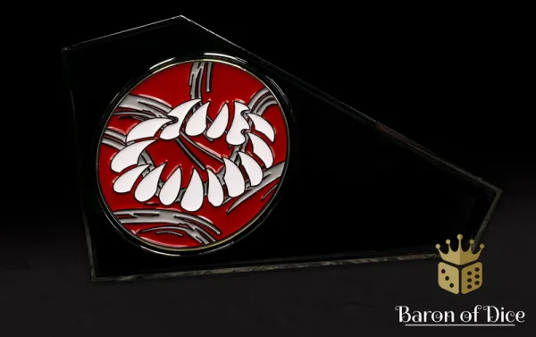 Baron of Dice – 3" Metal Wargaming Movement Gauge | Coin Compatible - Bloody Maw