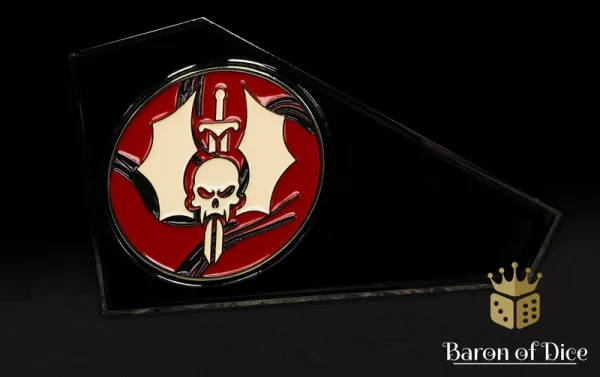 Baron of Dice – 3" Metal Wargaming Movement Gauge | Coin Compatible - Cursed Vampire