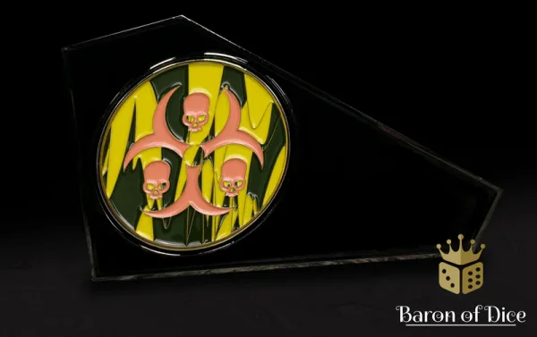 Baron of Dice – 3" Metal Wargaming Movement Gauge | Coin Compatible - Diseased