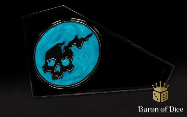 Baron of Dice – 3" Metal Wargaming Movement Gauge | Coin Compatible - Ghost
