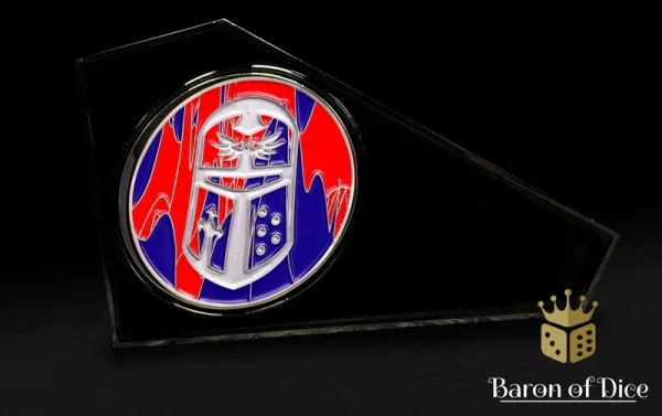Baron of Dice – 3" Metal Wargaming Movement Gauge | Coin Compatible - Imperial Helm
