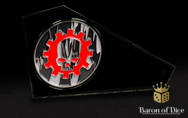Baron of Dice – 3" Metal Wargaming Movement Gauge | Coin Compatible - Machine