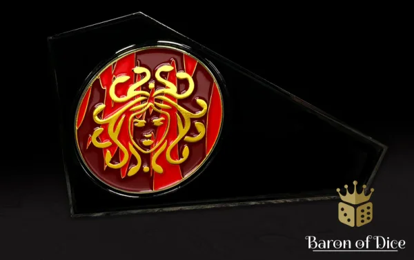 Baron of Dice – 3" Metal Wargaming Movement Gauge | Coin Compatible - Medusa