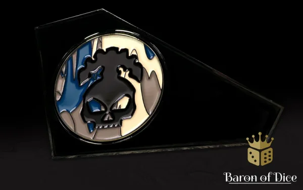 Baron of Dice – 3" Metal Wargaming Movement Gauge | Coin Compatible - Necromantic Skeleton