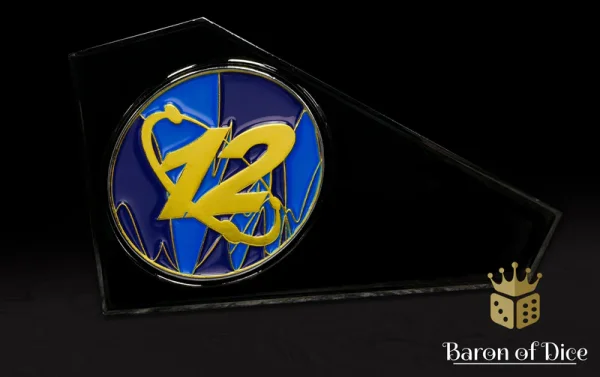 Baron of Dice – 3" Metal Wargaming Movement Gauge | Coin Compatible - Infinity O-12