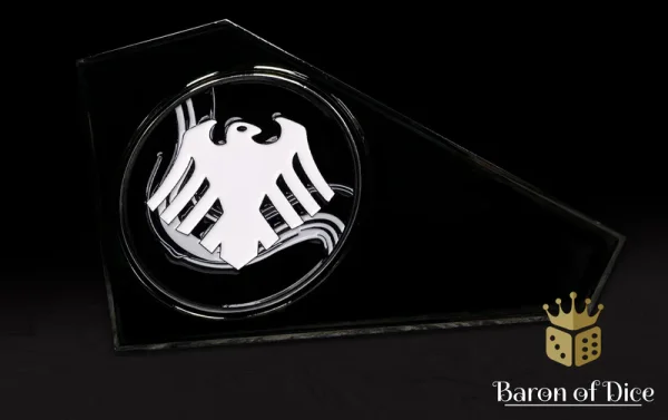 Baron of Dice – 3" Metal Wargaming Movement Gauge | Coin Compatible - Raven