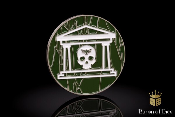 Baron of Dice - 40mm Missionsmarker Coin | Military Gate - Green
