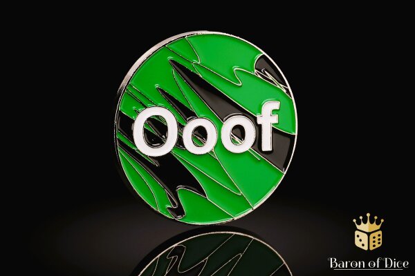 Baron of Dice - 40mm Missionsmarker Coin | Ooof | Green