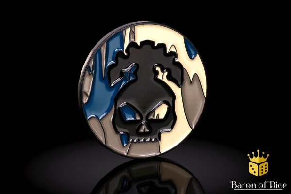 Baron of Dice - 40mm Missionsmarker Coin | Necromantic Skeleton