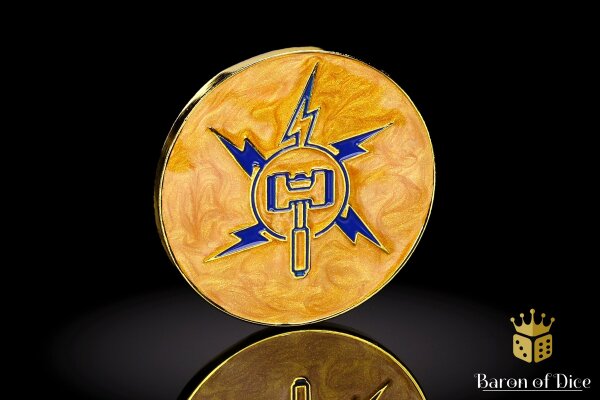 Baron of Dice - 40mm Missionsmarker Coin | Lightning Hammer