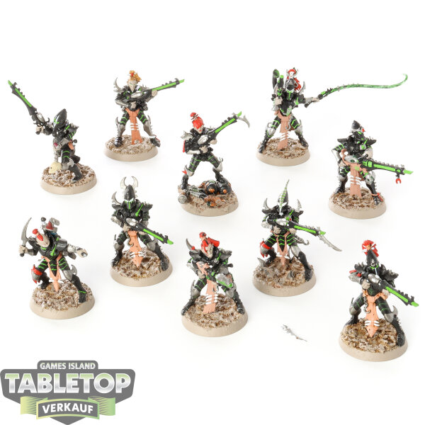 Drukhari - 10x Kabalite Warriors - bemalt