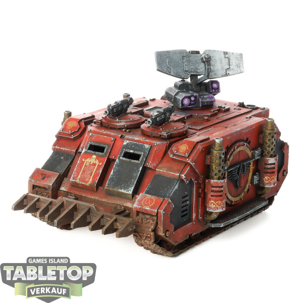 Horus Heresy - Blood Angels Legion Deimos Pattern Damocles Command Rhino - gut bemalt