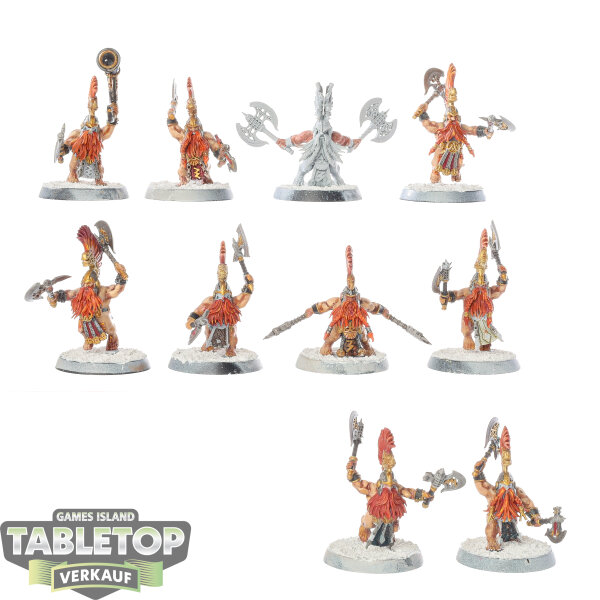 Fyreslayers - 10x Vulkite Berzerkers - teilweise bemalt