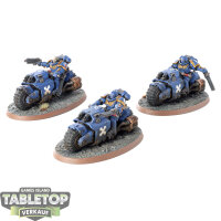 Space Marines - 3x Outriders - bemalt