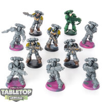 Space Marines - 10 Intercessor Squad - teilweise bemalt