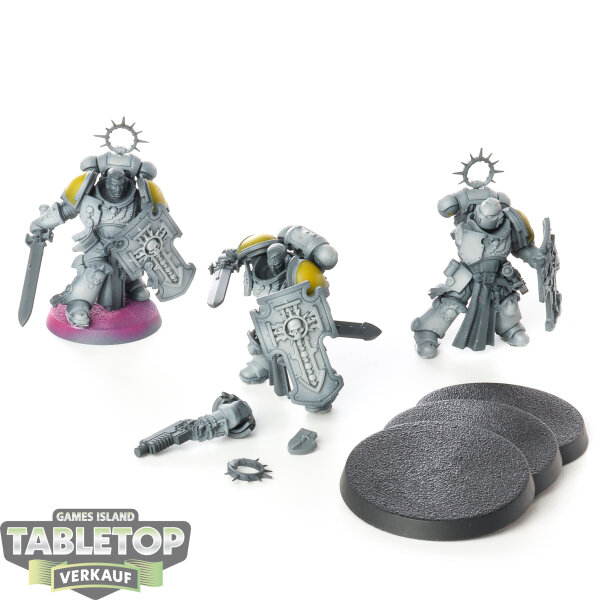 Space Marines - 3 Bladeguard Veteran Squad - teilweise bemalt