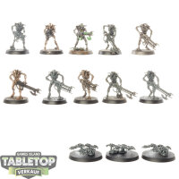 Necrons - 10 Necron Warriors - teilweise bemalt