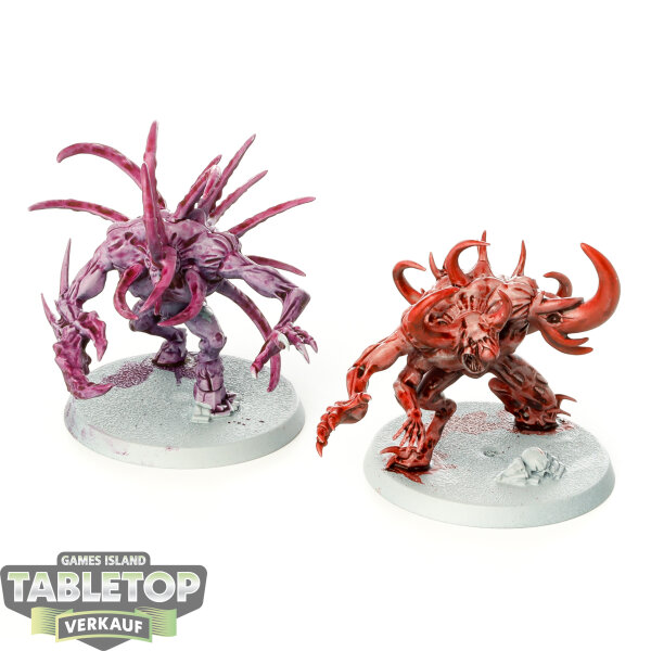 Slaves to Darkness - 2 Chaos Spawn - teilweise bemalt