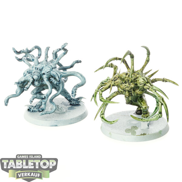 Slaves to Darkness - 2 Chaos Spawn - teilweise bemalt